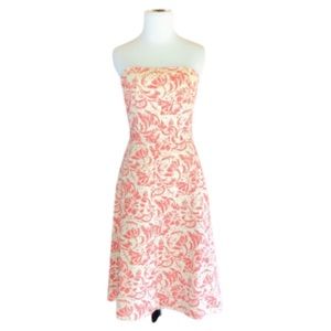 J.CREW: peach strapless